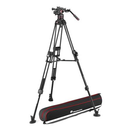 Manfrotto MVK612TWINFA - zestaw, statyw aluminiowy MVTTWINFA, głowica video MVH612AH, udźwig 12kg_1